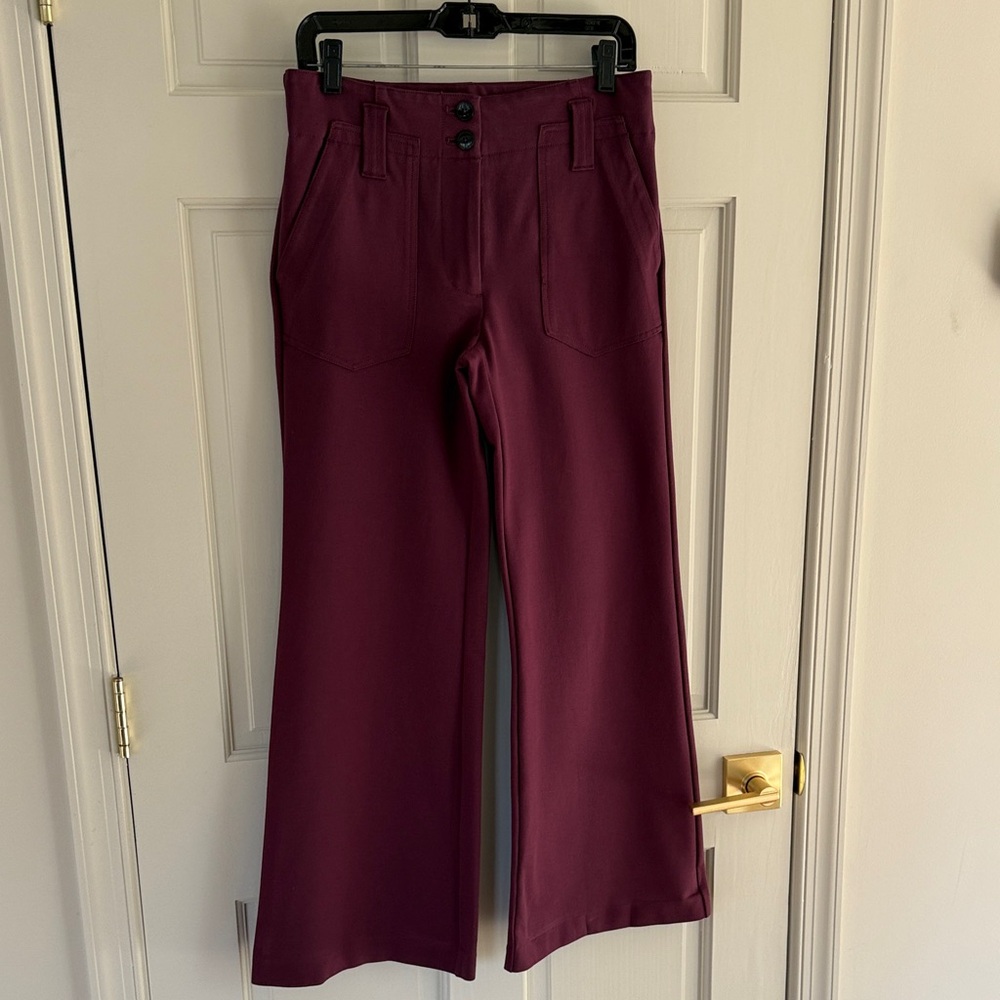 Maeve by Anthropologie plum flare cut pants size 6 in great condition